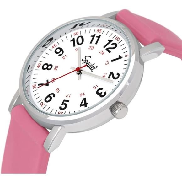 Speidel Original Scrub Watch, Military Time, Silicone Band, Water Resistant - Picture 2 of 6